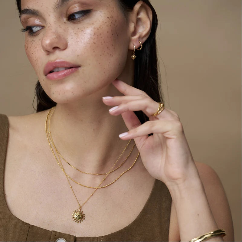 Molten Sun 3 Row - Necklace