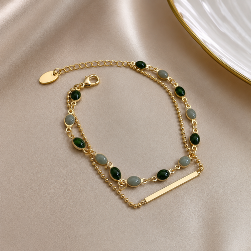 Verdelle Double Charm Bracelet