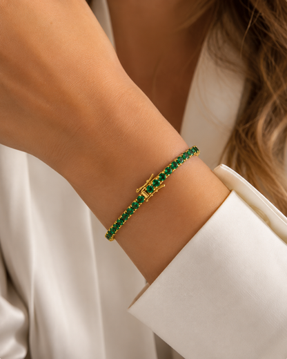 Aurélie Braacelet with Emerald