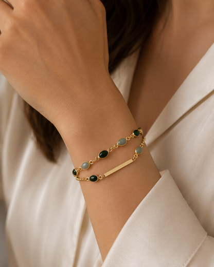 Verdelle Double Charm Bracelet