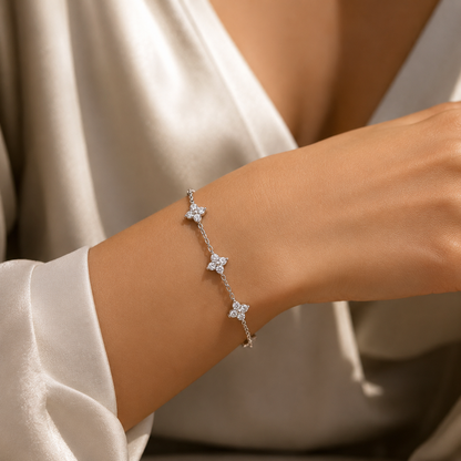 Laf Flower Crystal Bracelet