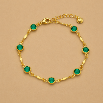 Emerald Chain Bracelet