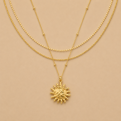 Molten Sun 3 Row - Necklace