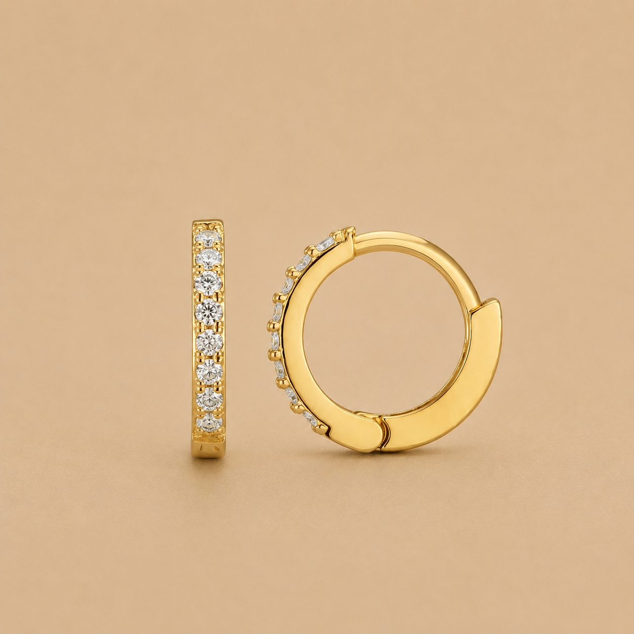 Crystal Hoop Small Earrings
