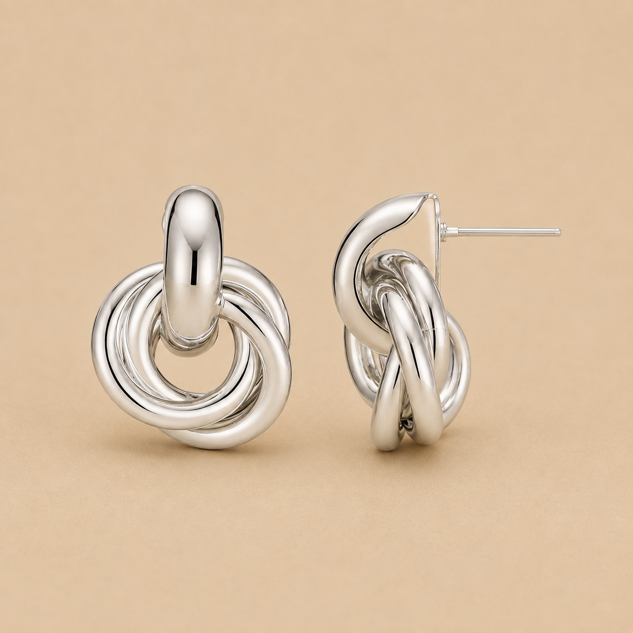 Statement Interlocking Earrings