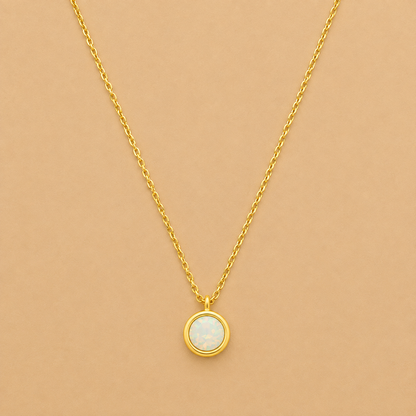 White Opal Necklace Crystals