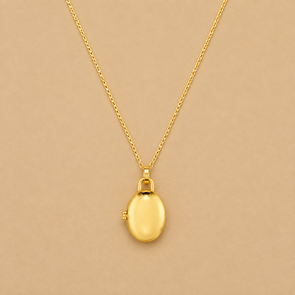 LUXE Oval Locket Necklace
