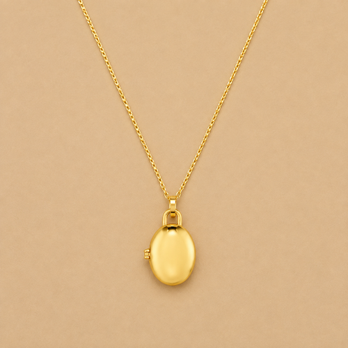LUXE Oval Locket Necklace
