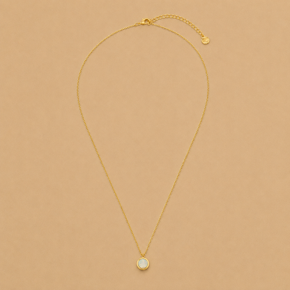 White Opal Necklace Crystals