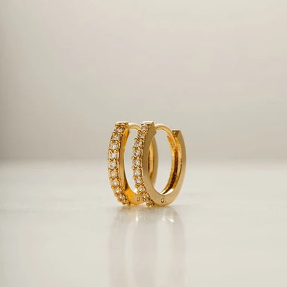Crystal Hoop Small Earrings