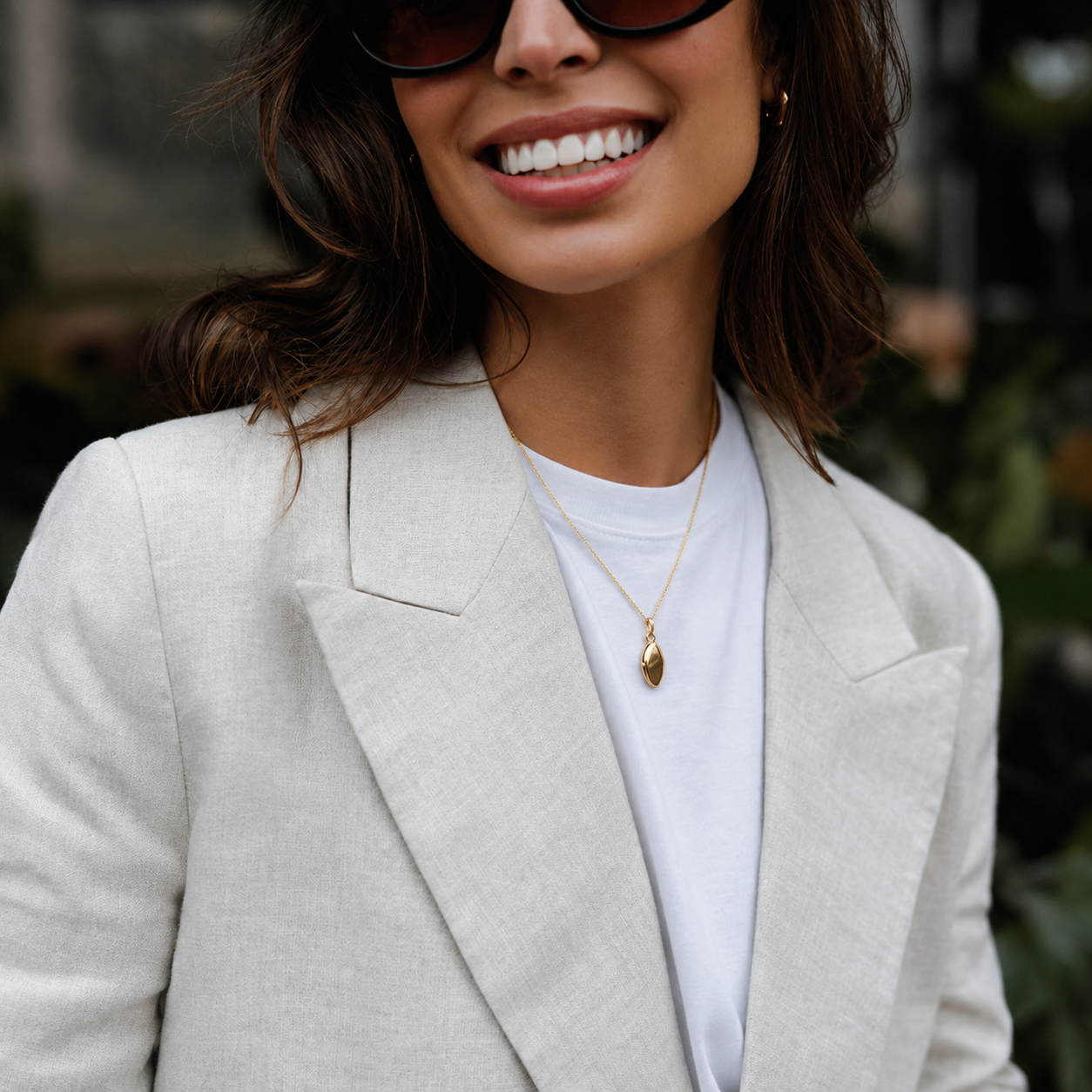 LUXE Oval Locket Necklace