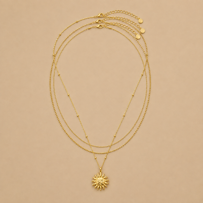Molten Sun 3 Row - Necklace