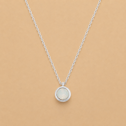White Opal Necklace Crystals